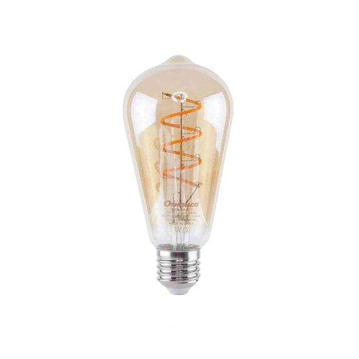 Oshtraco E27 Led Vintage Bulb 6W 540Lumens - Amber Pan Home