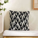 Oslo Jacquard Filled Cushion 50X50Cm Black Pan Home