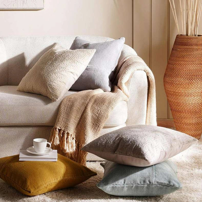 Oslo Rib Cushion Cover 50X50cm Honey Pan Home