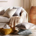 Oslo Rib Cushion Cover 50X50cm Honey Pan Home