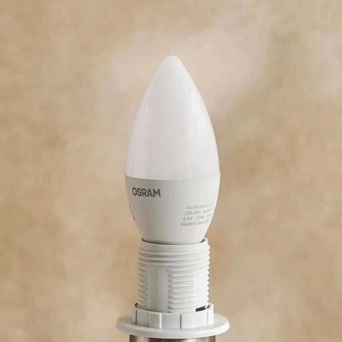 Osram 4.9W E14 Candle Bulb Frosted Warm White