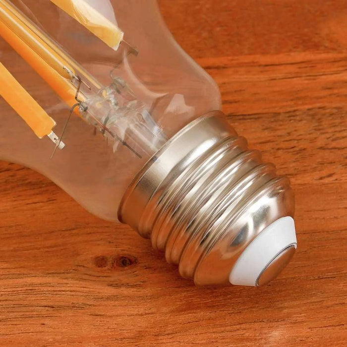 Osthraco 12W E27 A60 Dimmable Filament Bulb Warm White 6X6X12.5Cm - Clear Pan Home