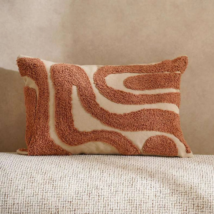 Osvaldo Tufted Down Alt Filled Cushion 40X60Cm - Rust