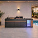 Oven Outdoor Kitchen With Counter & Particular-Grey Wooden Pan Home