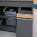 Oven Outdoor Kitchen With Counter & Particular-Grey Wooden Pan Home