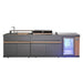 Oven Outdoor Kitchen With Counter & Particular-Grey Wooden Pan Home