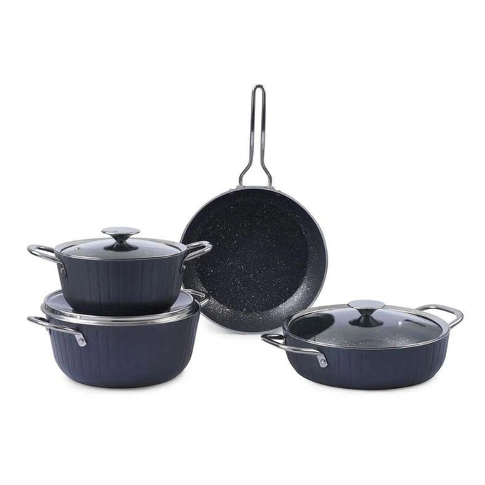 Ozo 7-Piece Cookware Set - Grey Pan Home
