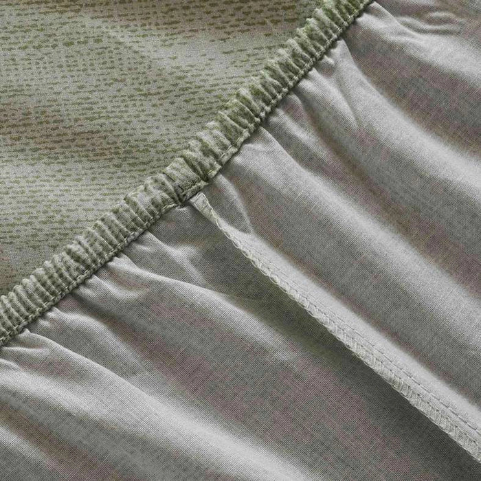 Paleontology Fitted Sheet 90X200+25Cm-Green Pan Home