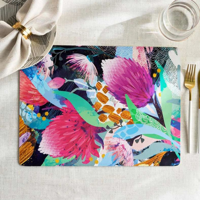 Palette 4Piece Corkback Placemat Set 30X40Cm - Multi