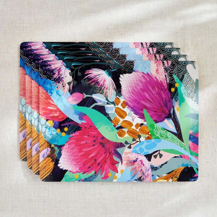 Palette 4Piece Corkback Placemat Set 30X40Cm - Multi