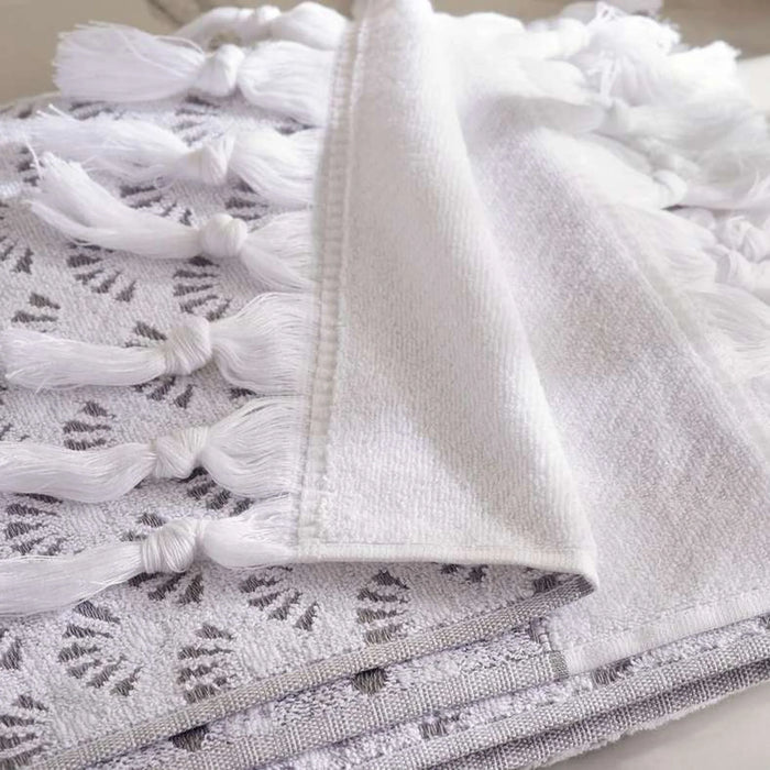 Palm  Allover Jacquard 700 Gsm Bath Sheet 90*180    Cm - Grey