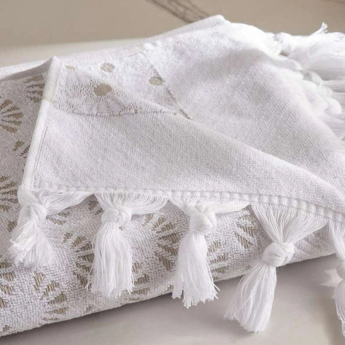 Palm  Allover Jacquard 700 Gsm Bath Towel 70X140 Cm   Cm - Beige
