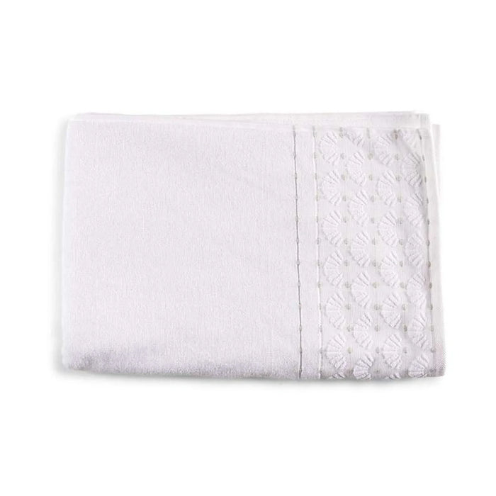 Palm Border Jacquard 500 Gsm Bath Sheet 90X180 Cm - Beige