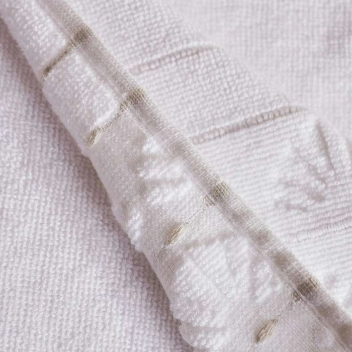 Palm Border Jacquard 500 Gsm Bath Towel 70X140  Cm - Beige