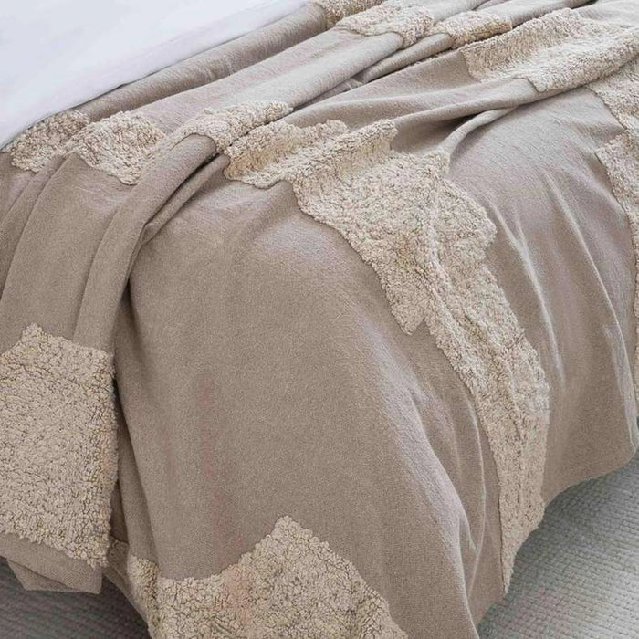 Paloma 3-Piece Bedspread Set 220X240Cm - Beige