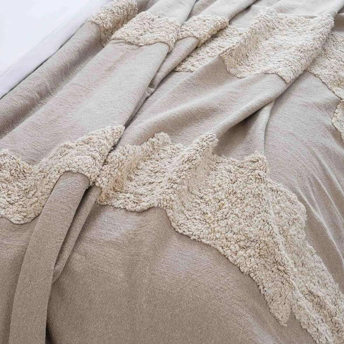 Paloma 3-Piece Bedspread Set 220X240Cm - Beige