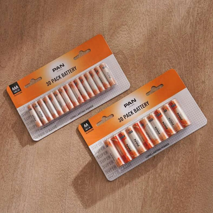 Pan 30-Pieces Alkaline Battery Aa
