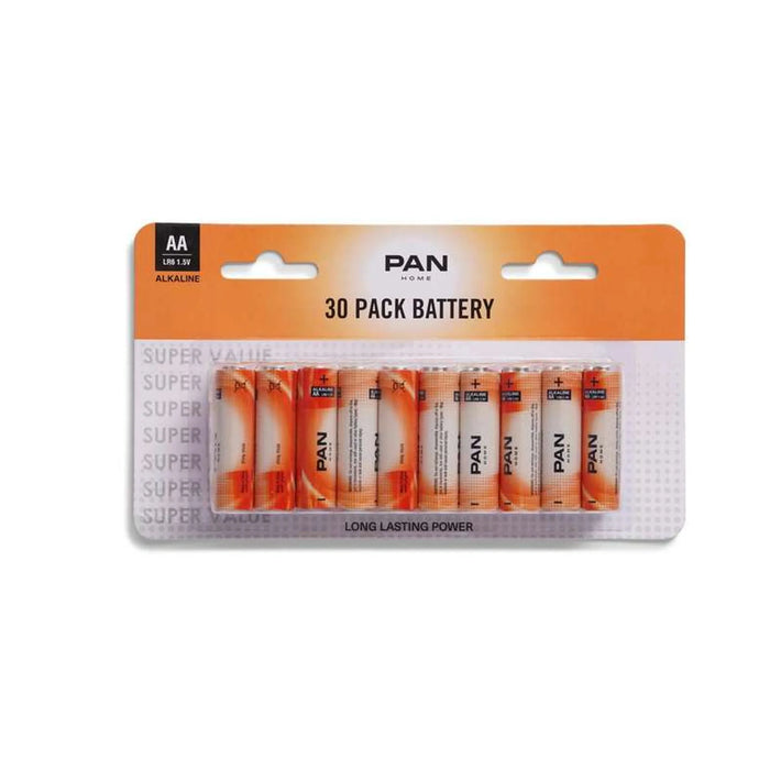 Pan 30-Pieces Alkaline Battery Aa