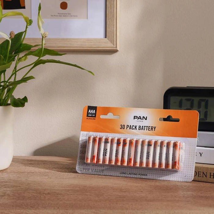 Pan 30-Pieces Alkaline Battery Aaa