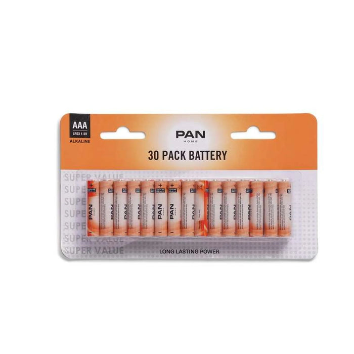 Pan 30-Pieces Alkaline Battery Aaa
