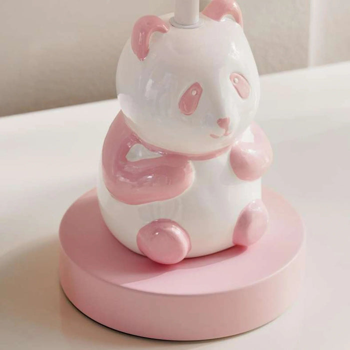 Panda E14 Ceramic Table Lamp Dia 15X33.5Cm - Pink Pan Home