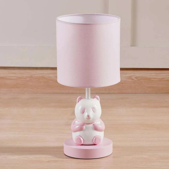 Panda E14 Ceramic Table Lamp Dia 15X33.5Cm - Pink Pan Home