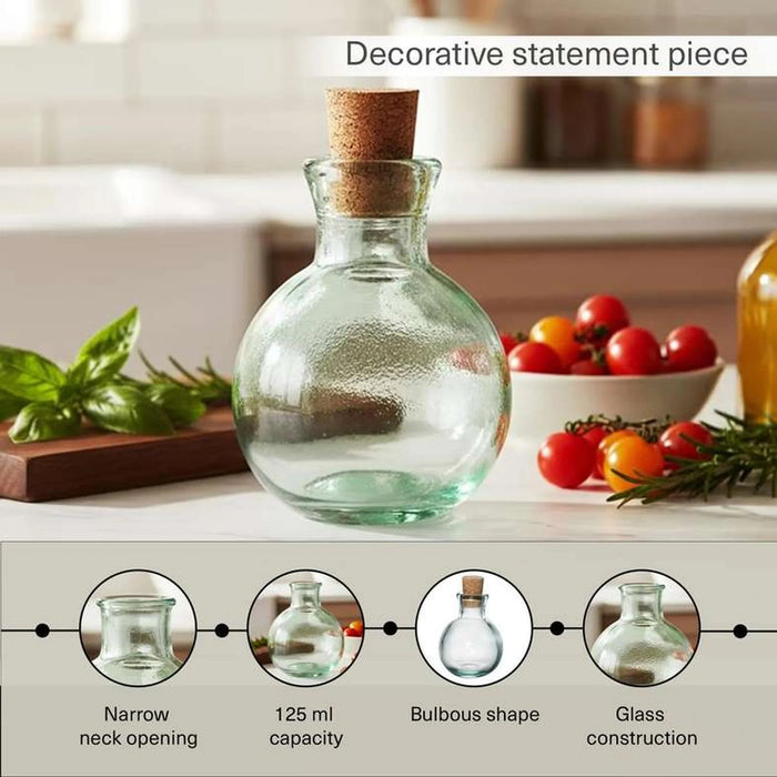 Pandora Oil & Vinegar Recycled Glass Bottle 125Ml -Light Green