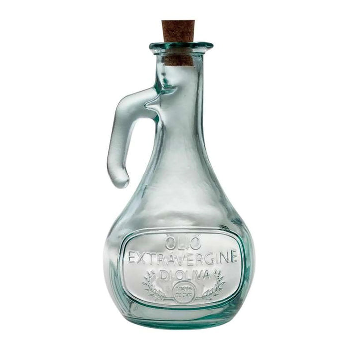 Pandora Oil & Vinegar Recycled Glass Bottle With Handle 500Ml -Light Green