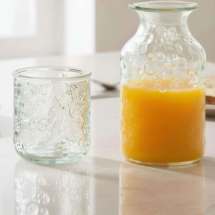 Pandora Recycled Glass Carafe Set 655Ml -Light Green