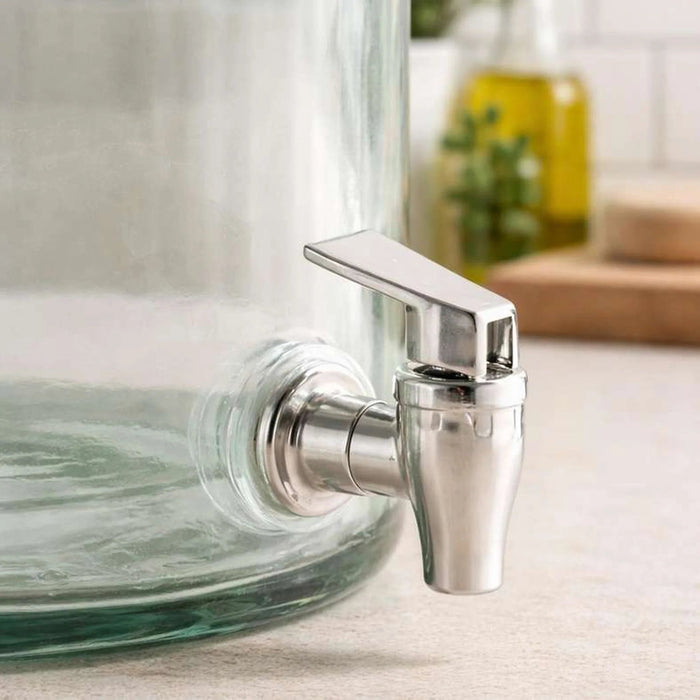 Pandora Recycled Glass Drink Dispenser 12.5L -Light Green Pan Home