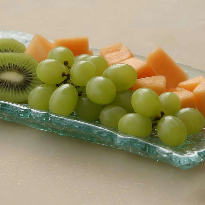 Pandora Recycled Glass Serving Platter 35X35X3Cm -Light Green Pan Home