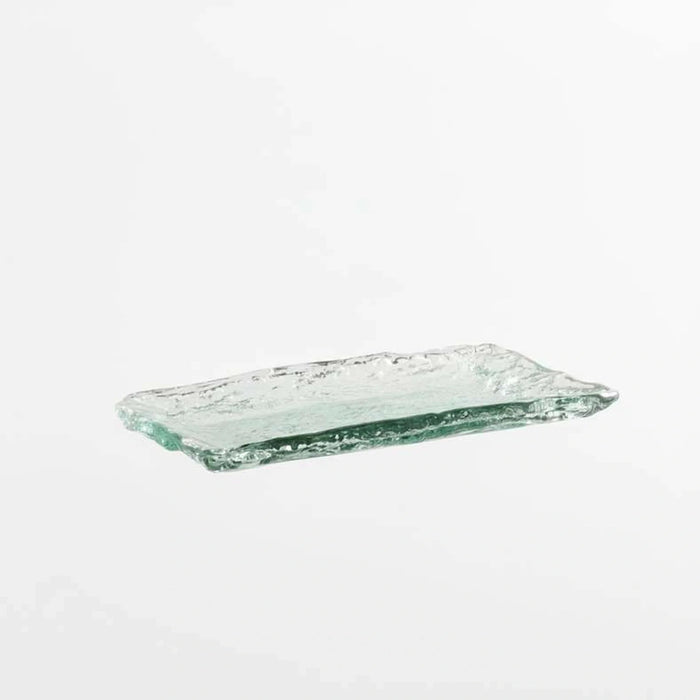 Pandora Recycled Glass Serving Platter 35X35X3Cm -Light Green Pan Home