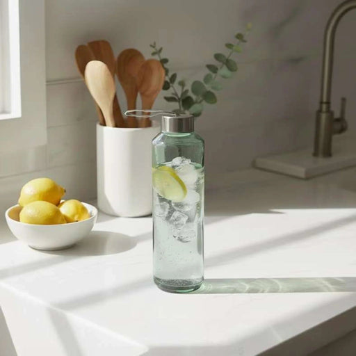 Pandora Recycled Glass Water Bottle 670Ml -Light Green Pan Home