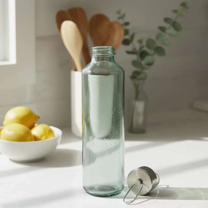 Pandora Recycled Glass Water Bottle 670Ml -Light Green Pan Home