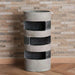 Paradise Resin Floor Fountain With 2 Meter Wire And Led  38.5X38.5X82.5Cm - Grey Pan Home