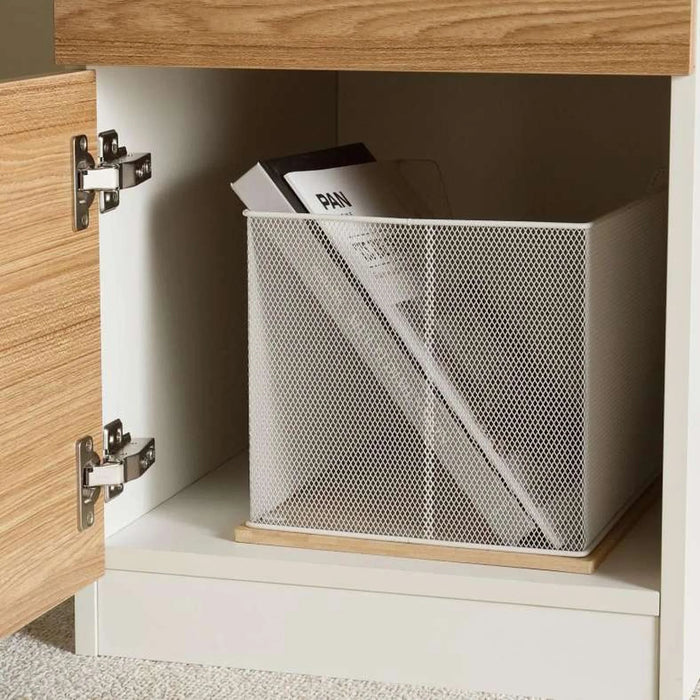 Paramus Office Work Station For 2 Person Melamine - Natural & White