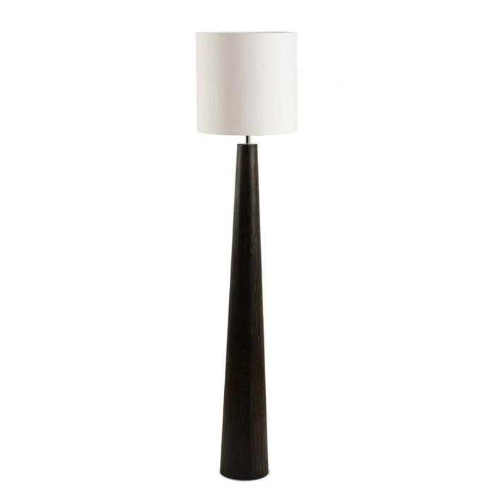 Paris E27 Wooden Floor Lamp Dia 35X154Cm - Black