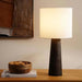 Paris E27 Wooden Table Lamp Dia 28X57Cm - Black Pan Home