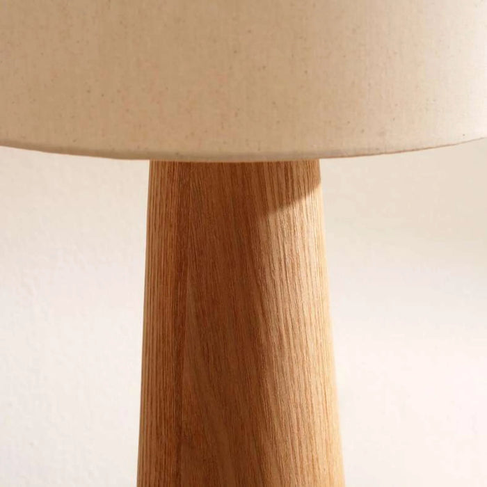 Paris E27 Wooden Table Lamp Dia 28X57Cm - Natural