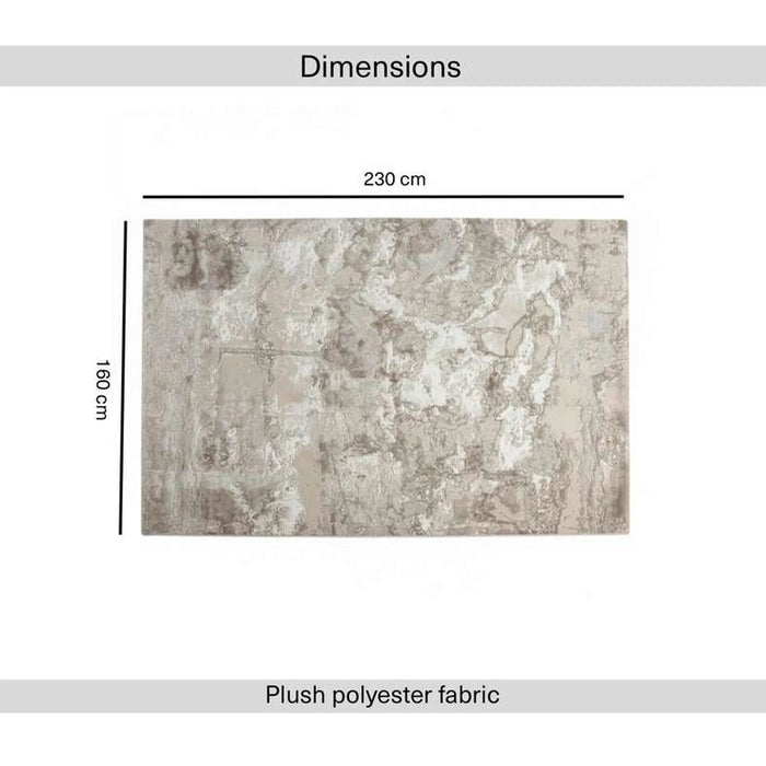 Pariston Abstract Vintage Rug 160X230Cm - Beige Pan Home