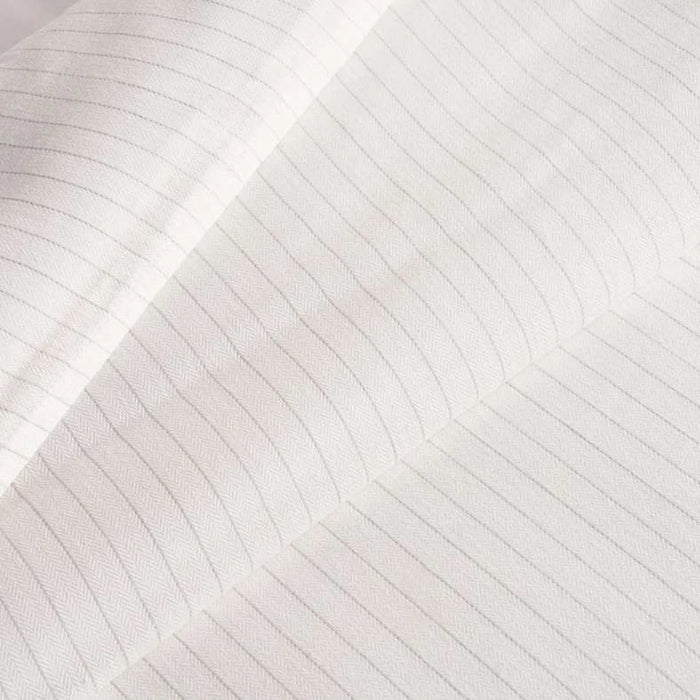 Park Lane Woven Stripe 3-Piece Super King Duvet Cover Set 260X220Cm - Off White