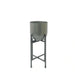 Parsley Metal Textured  Planter With Stand 19X19X45Cm - Black Pan Home