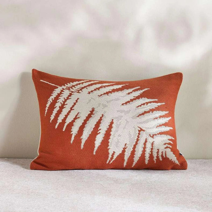 Patio Fern  Indoor / Outdoor Filled Cushion 35X50Cm- Rust Pan Home