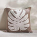 Patio Monstera  Indoor / Outdoor Filled Cushion 50X50Cm- Beige Pan Home