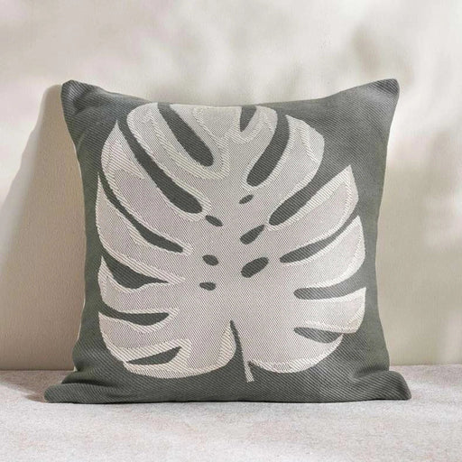 Patio Monstera  Indoor / Outdoor Filled Cushion 50X50Cm- Seafoam Pan Home
