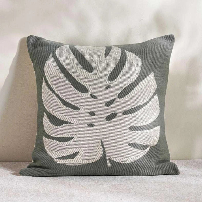 Patio Monstera  Indoor / Outdoor Filled Cushion 50X50Cm- Seafoam Pan Home