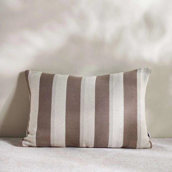Patio Stripe  Indoor / Outdoor Filled Cushion 35X50Cm- Beige Pan Home