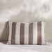 Patio Stripe  Indoor / Outdoor Filled Cushion 35X50Cm- Beige Pan Home
