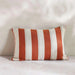 Patio Stripe  Indoor / Outdoor Filled Cushion 35X50Cm- Rust Pan Home