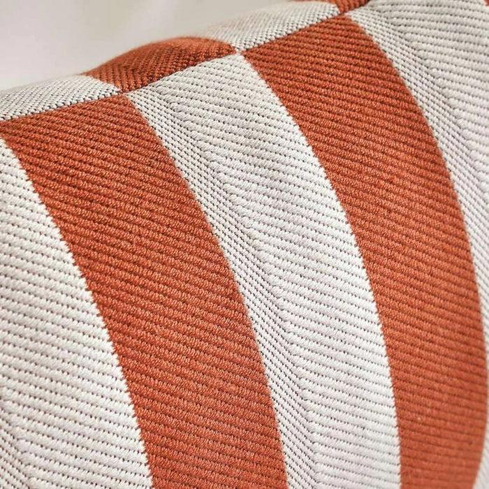Patio Stripe  Indoor / Outdoor Filled Cushion 35X50Cm- Rust Pan Home